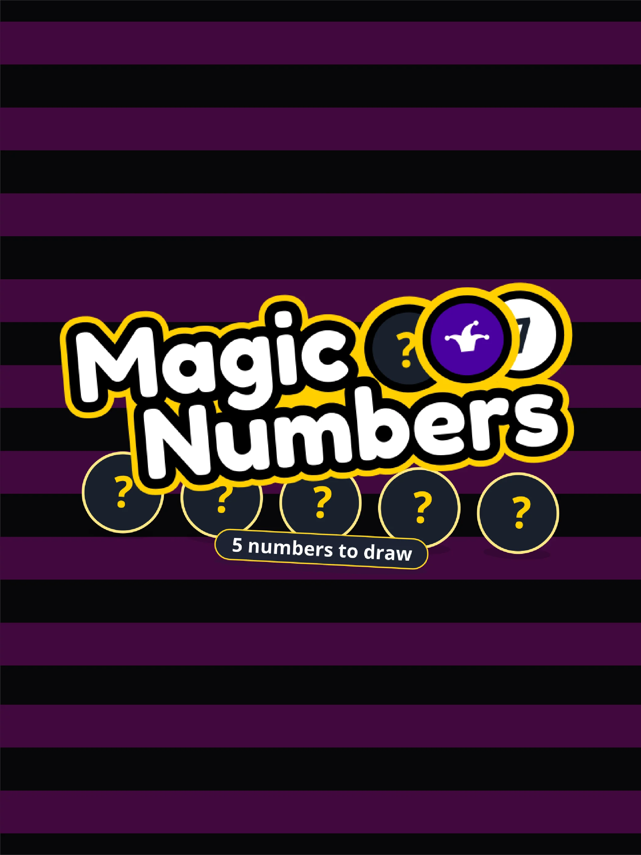 Slot de números mágicos con estética de suerte, ritmo y bonus visual.