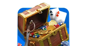 Tarjeta de casino de alta legibilidad con foco en iconografía y premio.
